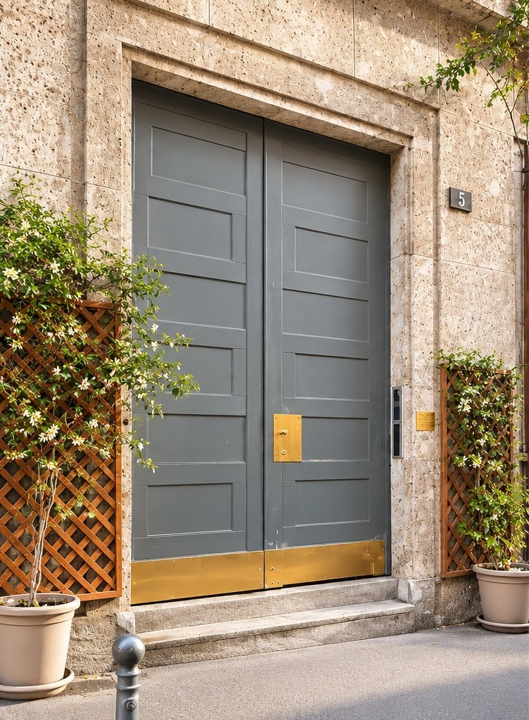 Ingresso dello Studio Legale Marinoni Rosa in Via Santa Tecla 5